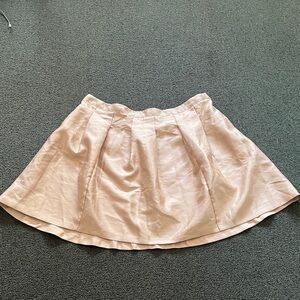 Plus size Lane Bryant tan pleated tennis skirt